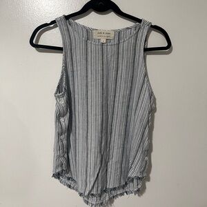 Anthropologie cloth & stone blue/ white stripe top